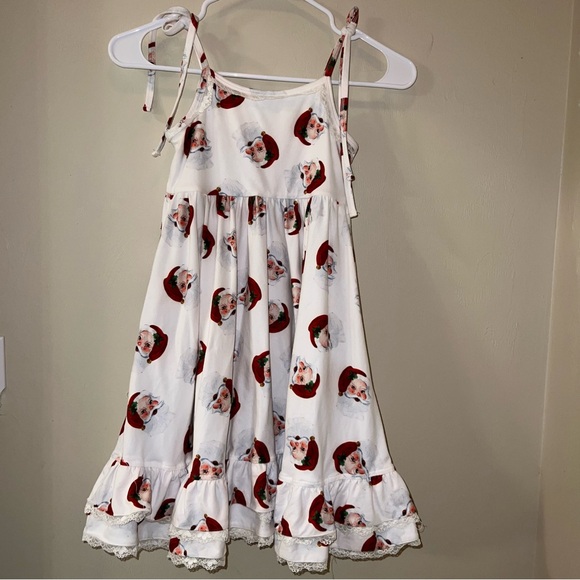 Jane + Jo Santa Print Christmas House Dress - Picture 4 of 4